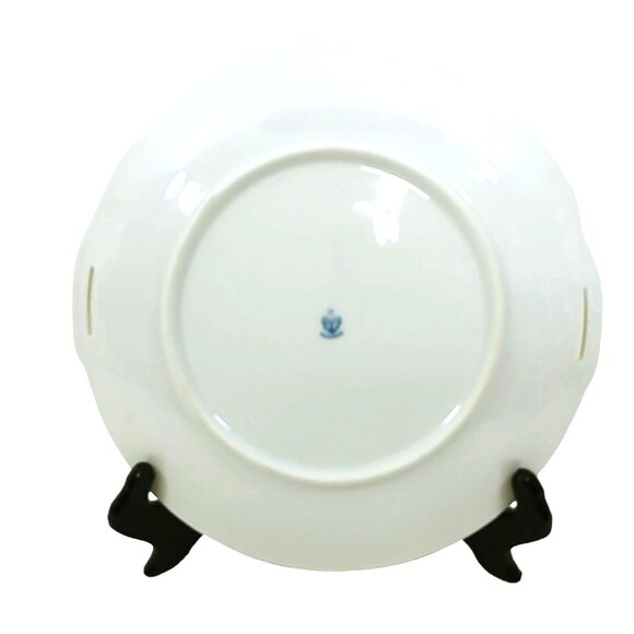 Vtg RS Germany Floral Porcelain Plate  Decorative 9.75" with Gold Rim & Handles - Picture 5 of 7